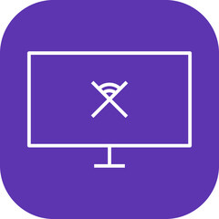 Fototapeta premium Disconnected Network Icon