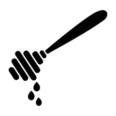 Autumn, honey, nectar, spoon, wand icon
