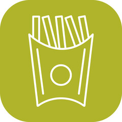 Unique French Fries Vector Icon