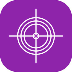 Unique Target Vector Icon