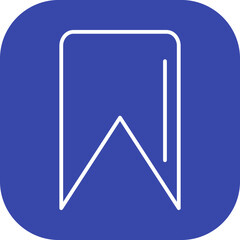 Unique Bookmark Vector Icon