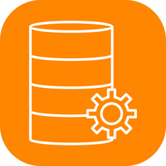 Unique Database Management Vector Icon