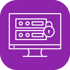 Unique Data Security Vector Icon