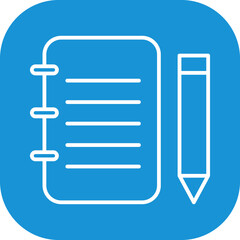Unique Notepad Vector Icon