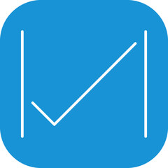 Unique Tick Vector Icon