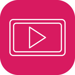 Unique Video Communication Vector Icon