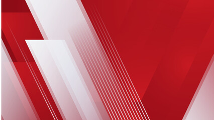 Modern red and white abstract background