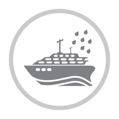 Obraz premium Autumn, rain, sailing, ship, toy icon