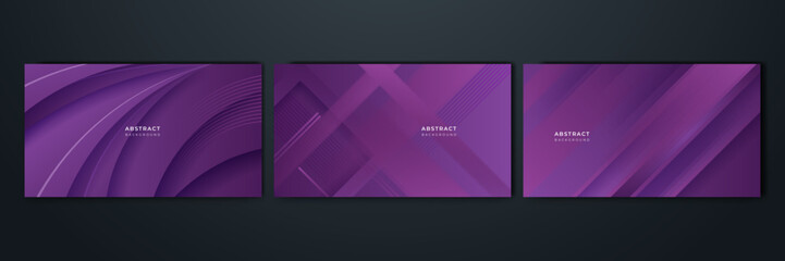 Modern purple gradient dynamic lines background. Design for poster, template on web, backdrop, banner, brochure, website, flyer, landing page, presentation, certificate, and webinar