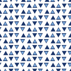 blue triangles seamless repeat pattern