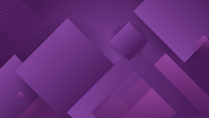 Fototapeta premium Modern purple gradient dynamic lines background. Design for poster, template on web, backdrop, banner, brochure, website, flyer, landing page, presentation, certificate, and webinar