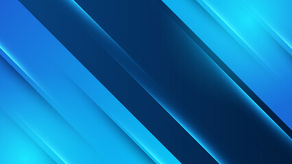 Obraz premium Modern simple shape blue design background