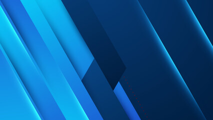 Obraz premium Modern simple shape blue design background