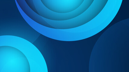 Modern simple shape blue design background