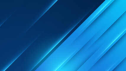 Obraz premium Modern simple shape blue design background