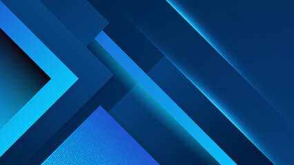 Modern simple shape blue design background