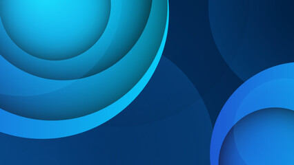 Modern simple shape blue design background