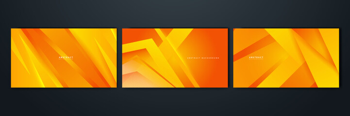 Modern orange and yellow gradient abstract background. Design for poster, template on web, backdrop, banner, brochure, website, flyer, landing page, presentation, certificate, and webinar