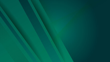 Modern dark green abstract geometric background wallpaper design. Design for poster, template on web, backdrop, banner, brochure, website, flyer, landing page, presentation, certificate, and webinar