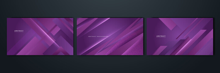 Modern purple gradient dynamic lines background. Design for poster, template on web, backdrop, banner, brochure, website, flyer, landing page, presentation, certificate, and webinar