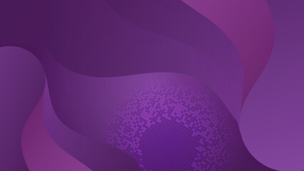 Modern purple gradient dynamic lines background. Design for poster, template on web, backdrop, banner, brochure, website, flyer, landing page, presentation, certificate, and webinar