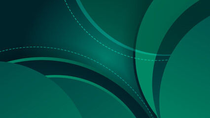 Modern dark green abstract geometric background wallpaper design. Design for poster, template on web, backdrop, banner, brochure, website, flyer, landing page, presentation, certificate, and webinar