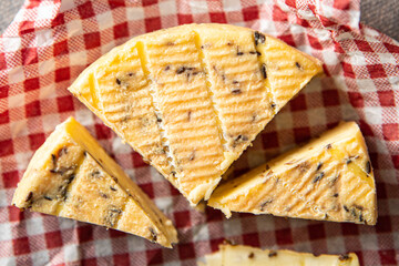 hard cheese spices fresh healthy meal food snack on the table copy space food background