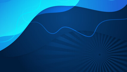 Modern blue gradient abstract background design. Design for poster, template on web, backdrop, banner, brochure, website, flyer, landing page, presentation, certificate, and webinar