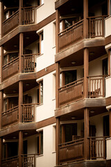 Mountain house, cottage in the forest