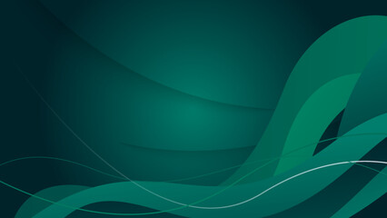 Modern dark green abstract geometric background wallpaper design. Design for poster, template on web, backdrop, banner, brochure, website, flyer, landing page, presentation, certificate, and webinar