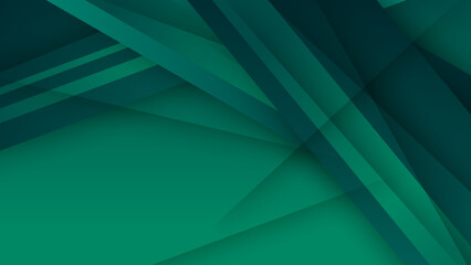 Obraz premium Modern dark green abstract geometric background wallpaper design. Design for poster, template on web, backdrop, banner, brochure, website, flyer, landing page, presentation, certificate, and webinar