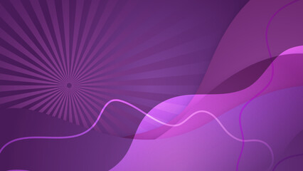 Modern purple gradient dynamic lines background. Design for poster, template on web, backdrop, banner, brochure, website, flyer, landing page, presentation, certificate, and webinar