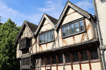 Characteristic details of the buildings of the university city of Oxfo