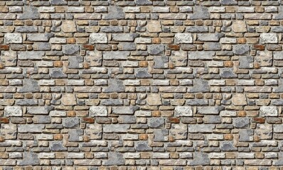 Seamless texture, background, stone covered with granite walls. sandstone stone background wall. Surface Stone, 3d rendering.