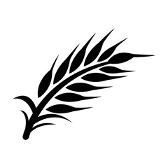 Wheat logo template vector bakery icon  
