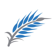 Wheat logo template vector bakery icon  

