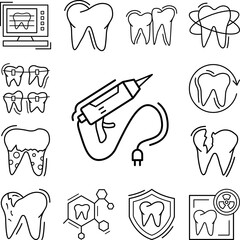 Sealants tool icon in a collection with other items