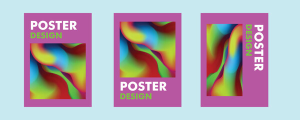 Gradient Poster Template for Magazine, Poster, Event, Website