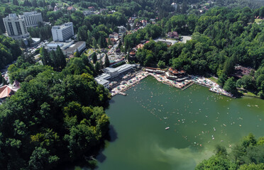 Aerial view of Sovata resort - Romania