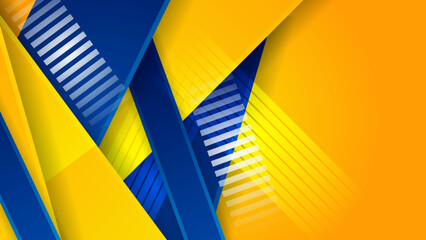 Abstract blue and yellow background. Design for poster, template on web, backdrop, banner, brochure, website, flyer, landing page, presentation, certificate, and webinar