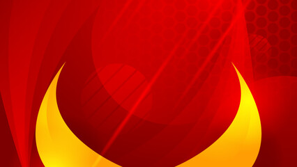 Abstract red and yellow background. Design for poster, template on web, backdrop, banner, brochure, website, flyer, landing page, presentation, certificate, and webinar