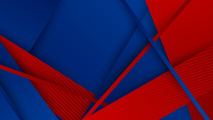Fototapeta na wymiar Abstract blue and red background