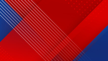 Abstract blue and red background