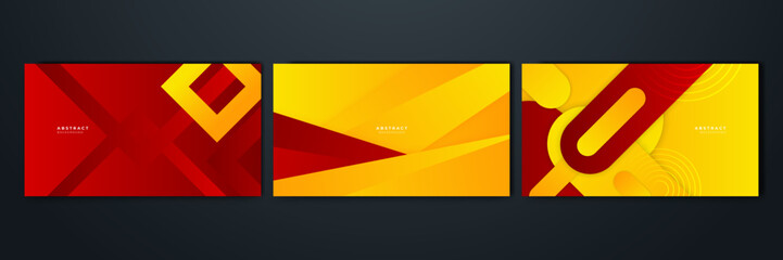 Abstract red and yellow background. Design for poster, template on web, backdrop, banner, brochure, website, flyer, landing page, presentation, certificate, and webinar