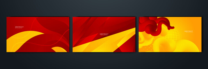 Abstract red and yellow background. Design for poster, template on web, backdrop, banner, brochure, website, flyer, landing page, presentation, certificate, and webinar