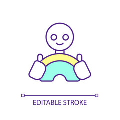 Driver RGB color icon. Person who operates vehicle. Steering wheel. Chauffeur occupation. Transport driving. Isolated vector illustration. Simple filled line drawing. Editable stroke. Arial font used