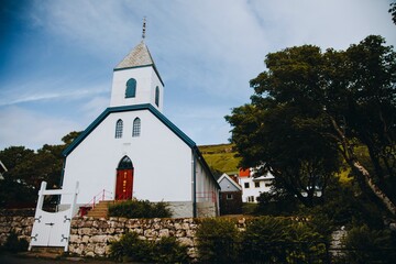The Kvivik Church in Kvivik , Faroe Islands
