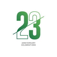 22 year anniversary design template. vector template illustration