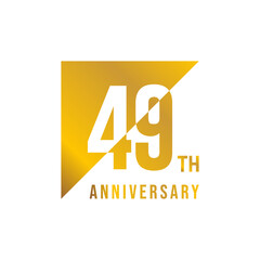 49 year anniversary design template. vector template illustration