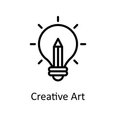 Creative Art vector Outline Icon Design illustration on White background. EPS 10 File 
